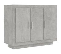 vidaXL Buffet Armoire Latérale Meuble de Rangement Armoire de Rangement Salon Salle de Séjour Intérieur Gris Béton 92x35x75 cm Bois d'Ingénierie
