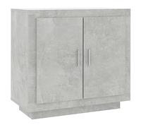 vidaXL Buffet Armoire Latérale Meuble de Rangement Armoire de Rangement Salon Salle de Séjour Intérieur Gris Béton 80x40x75 cm Bois d'Ingénierie