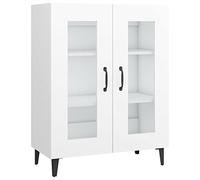 vidaXL Buffet Armoire Latérale Meuble de Rangement Organisateur de Maison Salon Salle de Séjour Intérieur Blanc 69,5x34x90 cm Bois d'Ingénierie