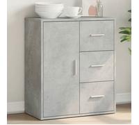 vidaXL Buffet, Armoire Latérale, Meuble de Rangement, Organisateur de Salon Salle de Séjour Intérieur, Moderne, Gris Béton 840474
