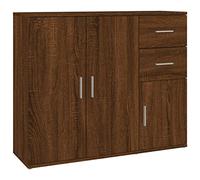 vidaXL Buffet, Armoire Latérale, Meuble de Rangement, Organisateur de Salon Salle de Séjour Intérieur, Moderne, Chêne Marron Bois d'Ingénierie