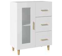 vidaXL Buffet Armoire Latérale Organisateur de Maison Meuble de Rangement Armoire de Salle de Séjour Intérieur Blanc 69,5x34x90 cm Bois d'Ingénierie