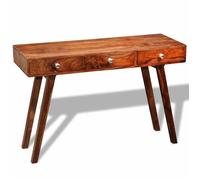 vidaXL Buffet/armoire table de console bois Acacia solide vintage 76 cm Marron 242463