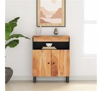 vidaXL Buffet 2 portes – Bois massif d'acacia 60x33x75 cm – Marron