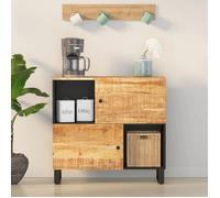 vidaXL Buffet 2 portes – Bois massif de manguier 80×33×75 cm – Marron