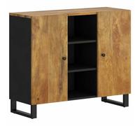 vidaXL Buffet avec 2 Portes 90x33x75 cm Bois Massif de manguier