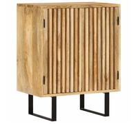 Vidaxl Buffet Avec 2 Portes 55x35x70 Cm Bois Massif De Manguier Marron
