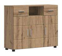 vidaXL Buffet avec 2 tiroirs et 3 Portes en chêne, en Bois reconstitué, Dimensions 88,5 x 30,5 x 73 cm. C'est Un Meuble de Rangement Moderne et spacieux, Parfait pour Le Salon. Il Offre Un Style cont