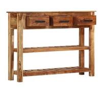 vidaXL Buffet avec 3 tiroirs 110 x 30 x 80 cm Bois massif de Sesham Brun G