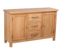 Buffet avec 3 Tiroirs Chêne Bahut Commode Armoire Meuble de Rangement vidaXL