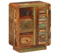 vidaXL Buffet 352026 avec 3 tiroirs 55x30x70 cm bois de récupération massif Marron