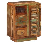 Vidaxl Buffet Avec 3 Tiroirs 55x30x70 Cm Bois De Récupération Massif Marron