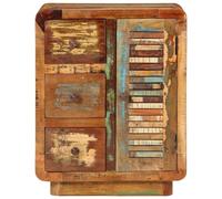 vidaXL Buffet avec 3 tiroirs 55x30x70 cm Vieux bois massif