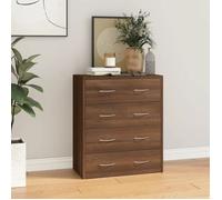 vidaXL Buffet 342582 – 4 tiroirs, 60x30,5x71 cm – Chêne marron