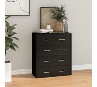 vidaXL Buffet avec 4 Tiroirs Armoire Latérale Meuble de Rangement Organisateur de Maison Salon Salle de Séjour Intérieur 342577