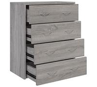 vidaXL Buffet 342581 – 4 tiroirs – 60×30,5×71 cm – Sonoma gris