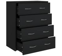 vidaXL Buffet avec 4 Tiroirs Armoire Latérale Meuble de Rangement Organisateur de Maison Salon Salle de Séjour Intérieur 342577