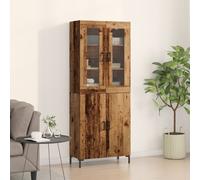Vidaxl Buffet Avec Cabinet Mur En Bois Ancien En Bois Aggloméré