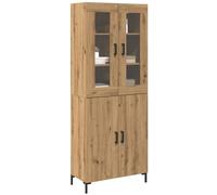 Vidaxl Buffet Avec Cabinet Mural En Chêne Artisanal