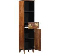 vidaXL Buffet avec étagère brun 38 x 33,5 x 160 cm bois massif mangue