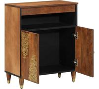 vidaXL Buffet avec étagère Marron 60 x 33.5 x 75 cm Bois massif Mango