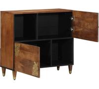 vidaXL Buffet avec étagère Marron 80 x 33.5 x 75 cm Bois massif Mango