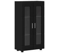 vidaXL Buffet avec étagère Noir 55,5 x 29 x 100 cm Bois d'ingénierie