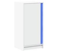 vidaXL Buffet blanc avec LED 42,5 x 34 x 85 cm en bois d'ingénierie