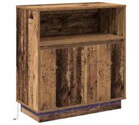 vidaXL Buffet avec LED Bois Ancien 71x34,5x75 cm Bois d'ingénierie