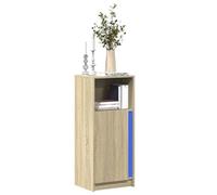 Vidaxl Buffet Avec Led Chêne Sonoma 42,5x34x100 Cm Bois D'ingénierie Multicolore