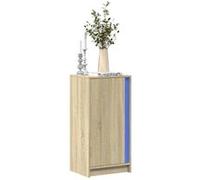 Buffet avec LED chêne sonoma 42,5x34x85 cm bois d ingénierie