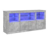 vidaXL Buffet avec Lumières LED, Armoire avec Porte, Meuble de Rangement, Organisateur de Salle de Séjour Intérieur, 3209068