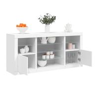 vidaXL Buffet avec Lumières LED, Armoire avec Porte, Meuble de Rangement, Organisateur de Salon Entrée Salle de Séjour, 3209086