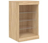 Vidaxl Buffet Avec Lumières Led Chêne Sonoma 41x37x67 Cm