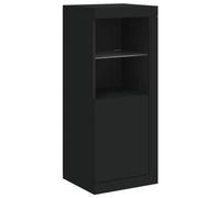 Buffet haut - VIDAXL - Noir - Éclairage LED RVB - Bois d'ingénierie - 41x37x100 cm