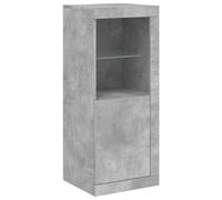 Vidaxl Buffet Avec Lumières Led Gris Béton 41x37x100 Cm Gris