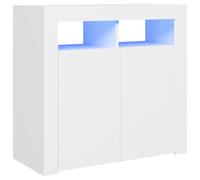 vidaXL Buffet 804328 Meuble de rangement avec lumières LED pour salon