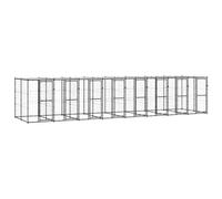 vidaXL Buffet avec lumières LED blanc 81x37x100 cm