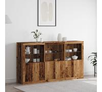 Buffet Bas - vidaXL - Rustique - LED - Bois Recyclé - 181x37x100 cm