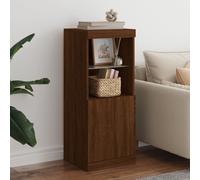 Vidaxl Buffet Avec Lumières Led Chêne Marron 41x37x100 Cm Marron