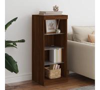 Vidaxl Buffet Avec Lumières Led Chêne Marron 41x37x100 Cm Marron