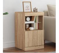 vidaXL Buffet avec lumières LED chêne sonoma 41x37x67 cm 836681