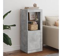 Vidaxl Buffet Avec Lumières Led Gris Béton 41x37x100 Cm Gris