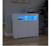 vidaXL Buffet avec Lumières LED, Meuble de Rangement, Armoire de Rangement, Organisateur de Salon Salle de Séjour Intérieur, 804328