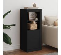 Vidaxl Buffet Avec Lumières Led Noir 41x37x100 Cm Noir