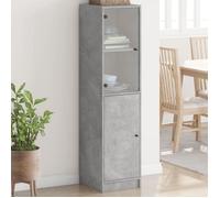 vidaXL Buffet avec Portes en Verre, Armoire Latérale avec Rangement, Meuble de Salon Salle de Séjour Intérieur, Moderne, 836444