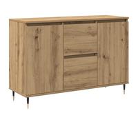 Buffet Vidaxl Avec Portes Et Tiroirs Chêne Artisan 101,5x35x70 Cm