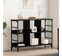 vidaXL Buffet avec stockage Noir 102 x 32 x 73.5 cm Bois d'ingénierie