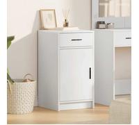 vidaXL Buffet latéral Bois d'ingénierie 40 x 40.5 x 75 cm Blanc moderne finition mate