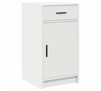 vidaXL Buffet avec tiroir Blanc 40 x 40.5 x 75 cm Bois d'ingénierie, Salon Moderne, Design Pratique, Meuble d'appoint rectangulaire, Rangement Contemporain, déco Minimaliste